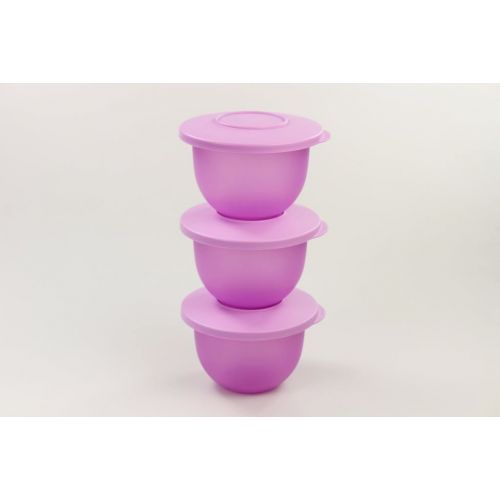  Tupperware TUPPERWARE (3) 550 ml Junge Welle kleine Schuesseln Servieren Schale lila 29506