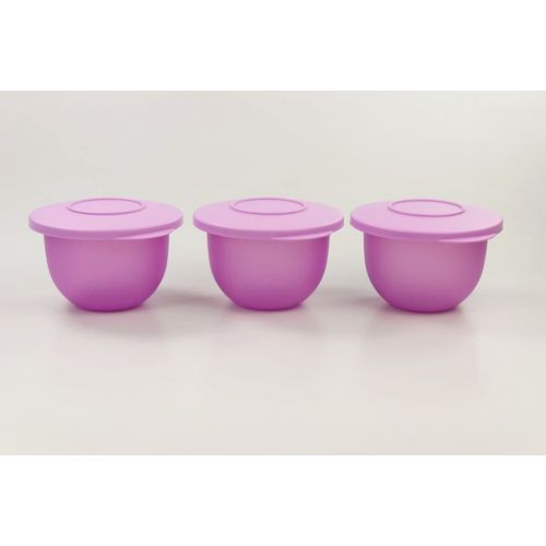  Tupperware TUPPERWARE (3) 550 ml Junge Welle kleine Schuesseln Servieren Schale lila 29506