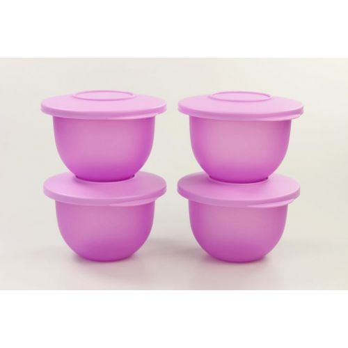  Tupperware TUPPERWARE (4) 550 ml Junge Welle kleine Schuesseln Servieren Schale lila 29507