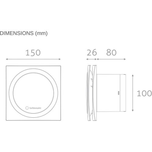  [아마존베스트]Turbionaire Ring 100 SW 100mm White Double Suction Standard Bathroom Kitchen Backflow Valve IPX4 Protection