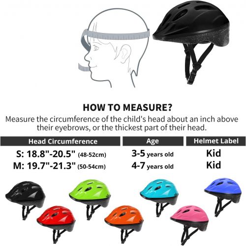  TurboSke Toddler Kids Bike Helmet, Multi-Sport Helmet Size Adjustable for Boys and Girls