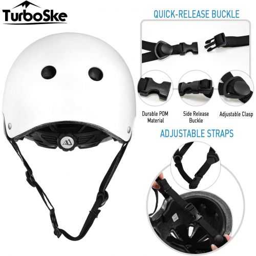  TurboSke Skateboard Helmet, BMX Helmet, Multi-Sport Helmet, Bike Helmet for Kids, Youth, Men, Women