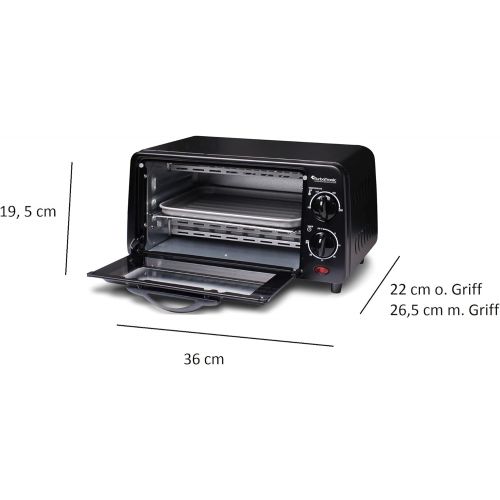  [아마존베스트]TurboTronic By Z-LINE TurboTronic Mini Oven with Double Glazed Electric Grill Pizza Oven with Timer Function