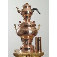 Turkish Copper Samovar: Kettle & Pot Free Energy Water Heater