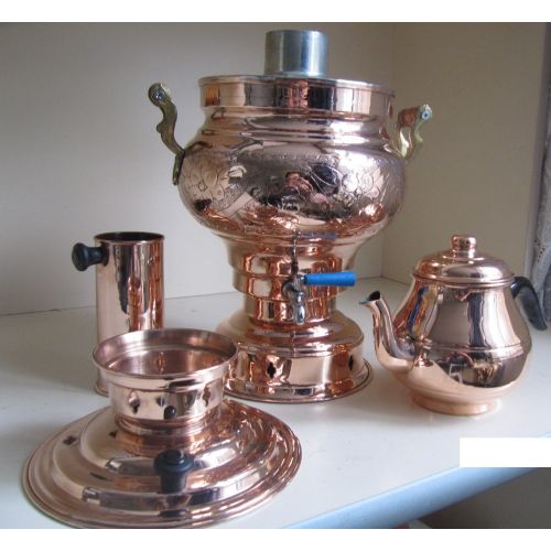  Turkish Copper Samovar: Kettle & Pot Free Energy Water Heater
