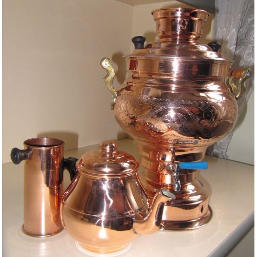  Turkish Copper Samovar: Kettle & Pot Free Energy Water Heater