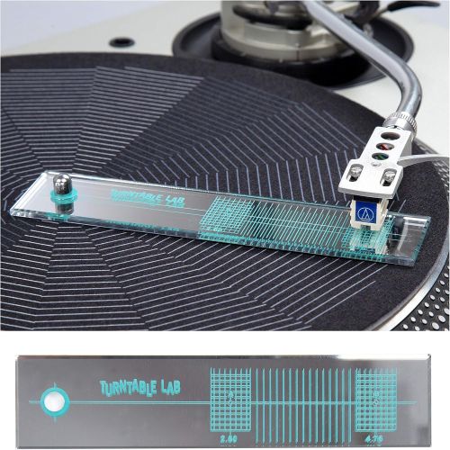  Turntable Lab: Turntable Phono Cartridge Alignment Protractor Tool - Mirrored Surface for Precision