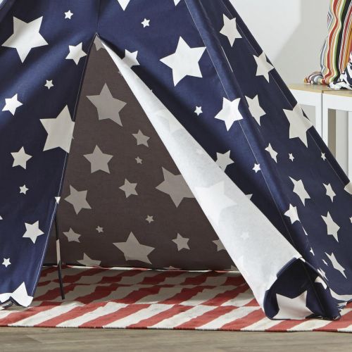  Turtleplay Children’s Teepee, Blue with White Stars