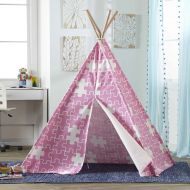 Turtleplay Children’s Teepee, Pink Puzzle