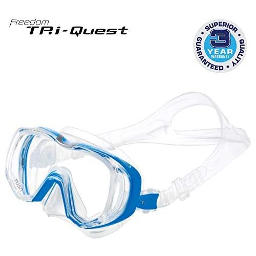  Taucherbrille Tusa Tri-Quest Freedom - tauchmaske schnorchelmaske erwachsene silikon (M-3001)