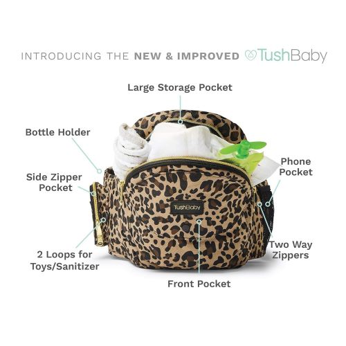  TushBaby The Only Safety Certified Hip Seat Baby Carrier  As Seen On Shark Tank, Ergonomic Waist...