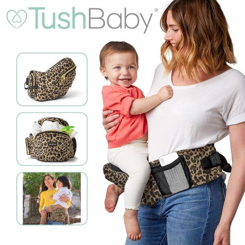  TushBaby The Only Safety Certified Hip Seat Baby Carrier  As Seen On Shark Tank, Ergonomic Waist...