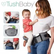 TushBaby The Only Safety Certified Hip Seat Baby Carrier - As Seen On Shark Tank-Adjustable, Machine Washable, Ergonomic Newborn + Toddler + Child Carrier, Safe Ultra-Comfortable W