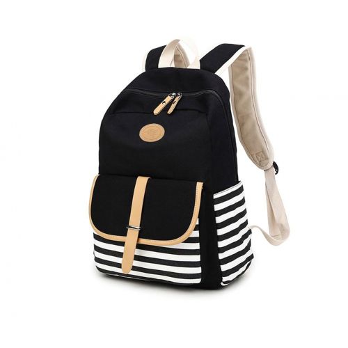  Tusong Canvas Laptop Bag Cute School Backpack College Bookbag Shoulder Daypack Casual Travel Bags for Teen Girls and Women