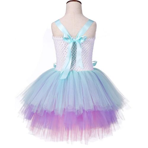  Tutu Dreams 3pcs LOL Unicorn Dress with Wings Girls 1-12Y Headband Birthday Party Halloween