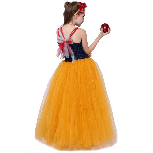  Tutu Dreams Princess Costume for Girls 2-14Y(Snowwhite Mermaid)