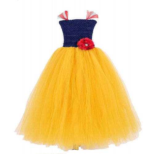  Tutu Dreams Princess Costume for Girls 2-14Y(Snowwhite Mermaid)