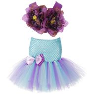 Tutu Dreams 2pcs Mermaid Princess Tutu Outfit for Girls 1-8Y Birthday Party