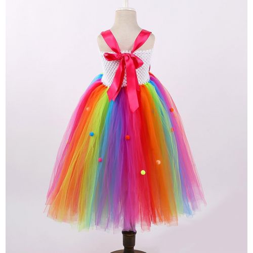  Tutu Dreams Girls Rainbow Candy Tutu Dress for Birthday Party