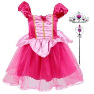 Tutu Dreams Princess(Cinderella,Rapunzel,Aurora,Snowwhite) Costume for Girls Birthday Halloween Party