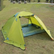 Tuuertge Mountaineering Tent Outdoor Tent Double Layer Rainproof Snow Protection Tent for Camping Fishing Hiking Picnicing Tent Tents for Camping Backpacking (Color : Green, Size :