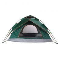Tuuertge Mountaineering Tent Outdoor Tent Beach Tent Sun Shelter for 3-4 People Camping Large Portable Rain Outdoor Camping Tents for Camping Backpacking (Color : Dark Green, Size