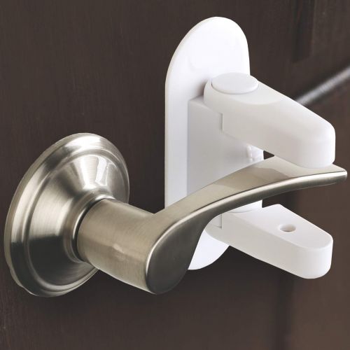  [아마존베스트]Door Lever Lock (2 Pack) Child Proof Doors & Handles 3M Adhesive - Child Safety By Tuut