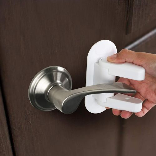  [아마존베스트]Door Lever Lock (2 Pack) Child Proof Doors & Handles 3M Adhesive - Child Safety By Tuut