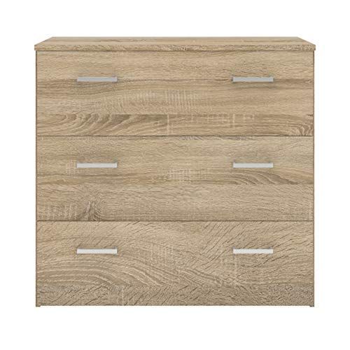  Tvilum 70421akak Space 3 Drawer Chest Oak Structure