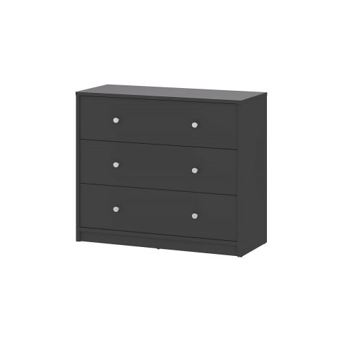  Tvilum 70332cn Portland 3 Drawer Chest Grey