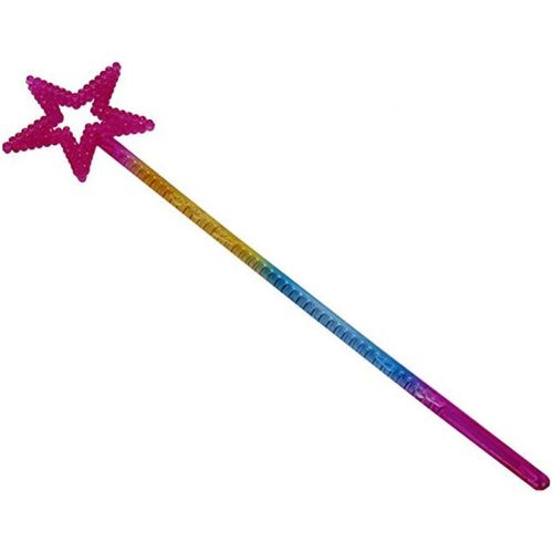  Tvoip 5PCS Girls Costume Props Star Magic Wand Angel Fairy Wands Sticks Birthday Party Wedding Halloween Cosplay Christmas 13 Inches (Multicolor)