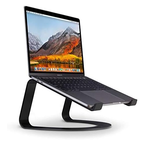  [아마존베스트]Twelve South Curve for MacBooks and Laptops | Ergonomic desktop cooling stand for home or office (matte black)