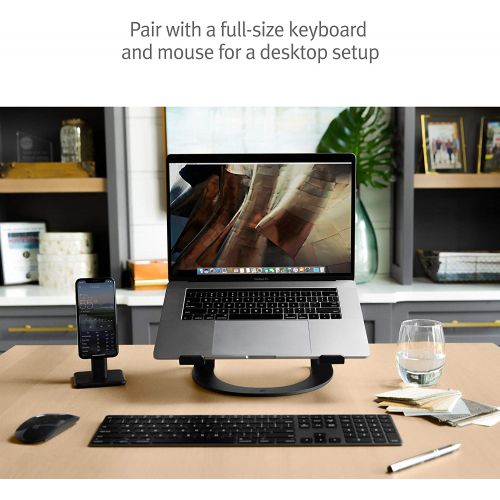  [아마존베스트]Twelve South Curve for MacBooks and Laptops | Ergonomic desktop cooling stand for home or office (matte black)