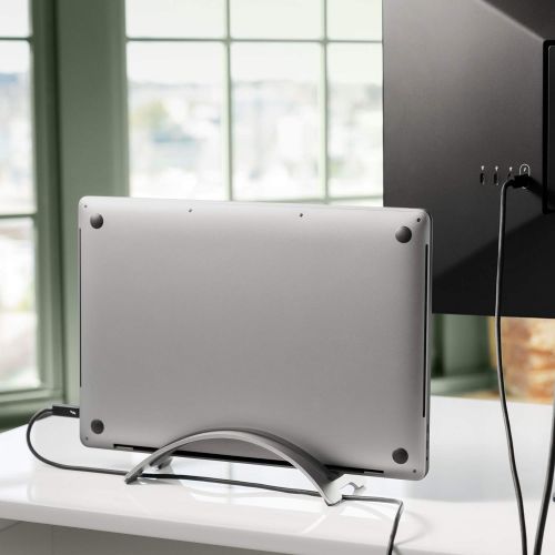  [아마존베스트]Twelve South BookArc for MacBook | Space-Saving Vertical Desktop Stand for Apple notebooks (Silver) Newest Version