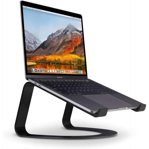 [무료배송]Twelve South Curve for MacBooks and Laptops | Ergonomic desktop cooling stand for home or office (matte black)