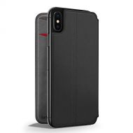 Twelve South SurfacePad for iPhone Xs Max | Slim Luxury Leather Folio with Wake/Sleep functionality (Black)