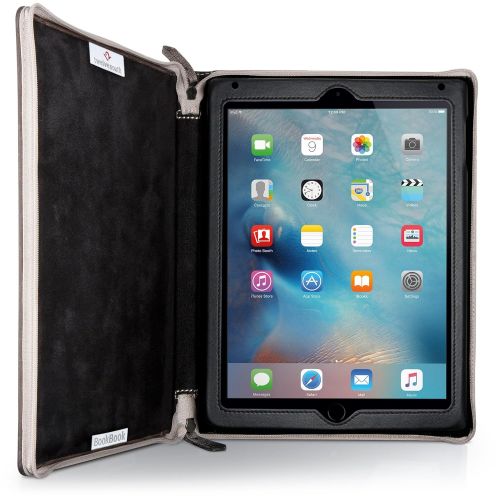  Twelve South BookBook for iPad | Leather Book case and Display Stand for 20182017 iPad, iPad Air (1st and 2nd gen.), Brown