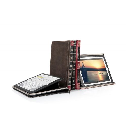  Twelve South BookBook for iPad, brown | Vintage leather book case for iPad (2nd, 3rd, and 4th gen.)