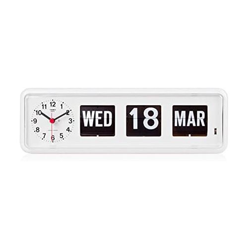  Twemco twemco Homeloo x German Quartz Retro Modern Calendar Wall Flip Clock BQ 38 (Black)