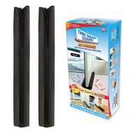 Twin Draft Guard 60234-DNA Energy Saving Under Door Draft Stopper, Set of 2, Black