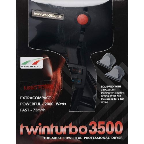  Twin Turbo Extracompact Twinturbo 3500 2000 Watt Compact Professional Hair Dryer