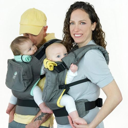  TwinGo Original Baby Carrier (Grey, Green & Yellow)