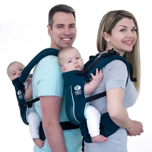  TwinGo Carrier - Air Model - Modern Teal - Great for All Seasons - Breathable Mesh - Fully Adjustable...