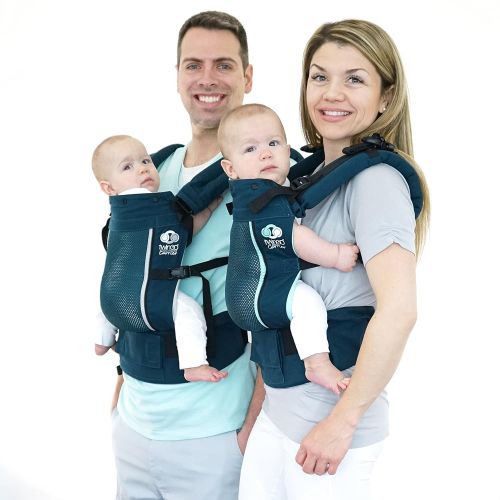  TwinGo Carrier - Air Model - Modern Teal - Great for All Seasons - Breathable Mesh - Fully Adjustable...