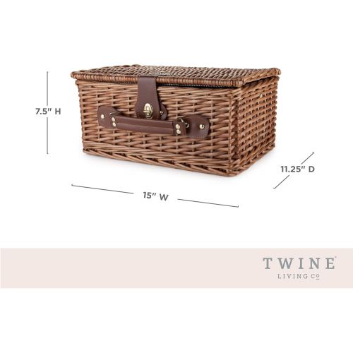  Seaside Newport Wicker Picnic Basket by Twine