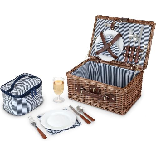  Seaside Newport Wicker Picnic Basket by Twine