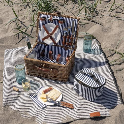  Seaside Newport Wicker Picnic Basket by Twine