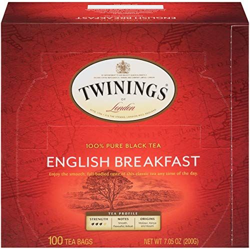  [무료배송]Twinings of London English Breakfast Black Tea Bags, 100 Count (Pack of 1)