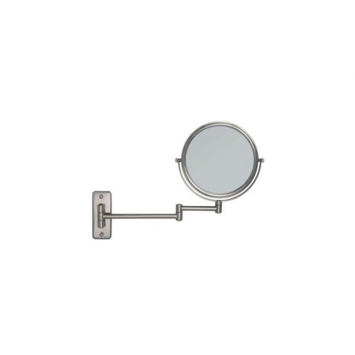  Two Sided Dual Arm Wall Mount Mirror Satin Nickel