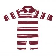 Two Feet Ahead Texas A&M Aggies NCAA College Infant Baby Rugby Striped Leg Romper
